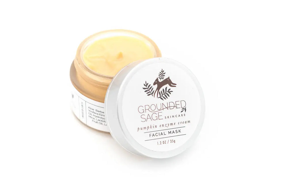 Pumpkin Enzyme Cream Facial Mask with Probiotics - Grounded Sage