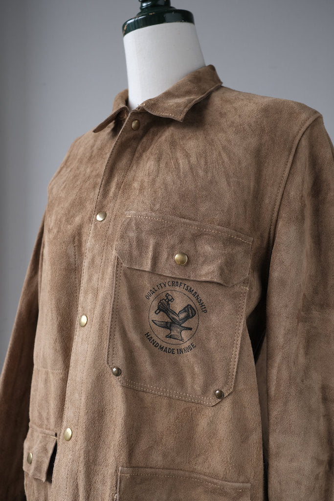 LYNCH SILVERSMITH WELDER JKT SUEDE CAMEL – grandguignol