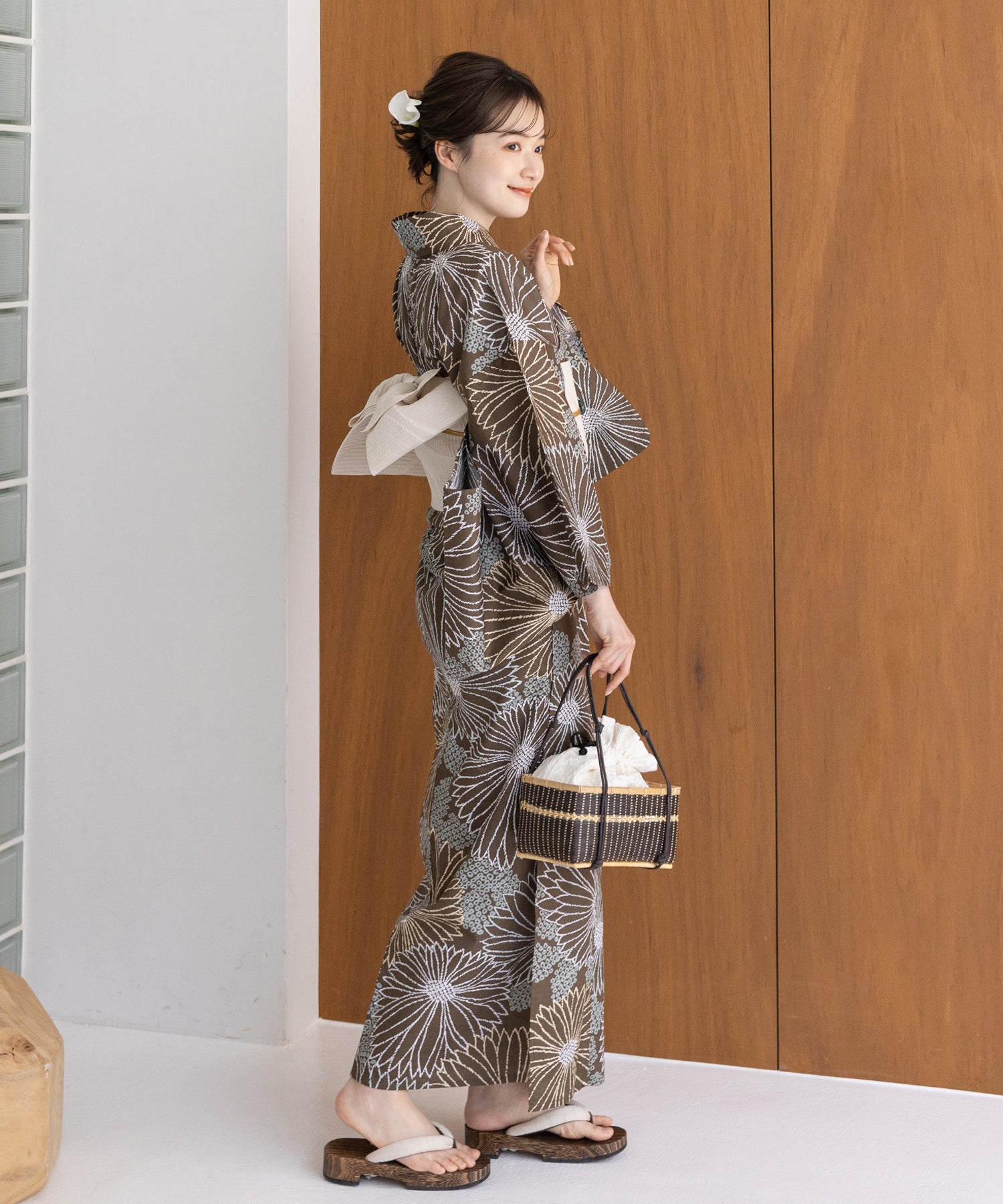 こだわり浴衣 5点セット (浴衣/帯/下駄/腰紐/着付け冊子) 浴衣