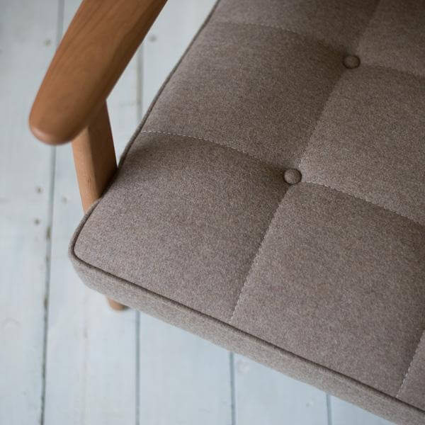 店舗限定】カリモク60【正規販売店】 Kチェア 2シーター フラノ