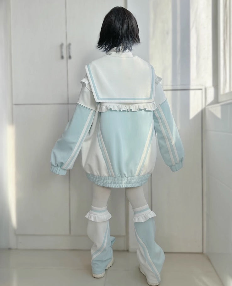 天使界隈 フリルセーラー衿 ジャージセットアップ – 個性的な