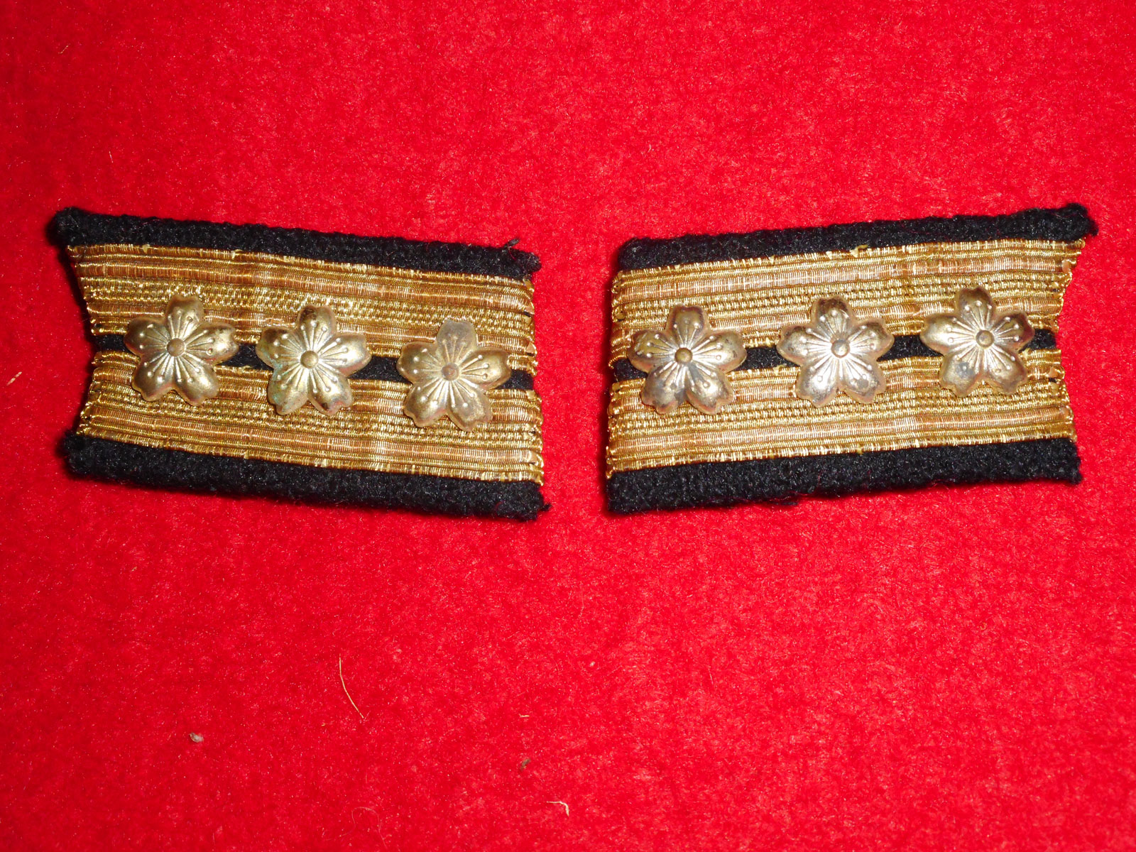 日本海軍大佐襟章（十七年改正型） | 軍装奉行-日本陸軍 軍服 装備