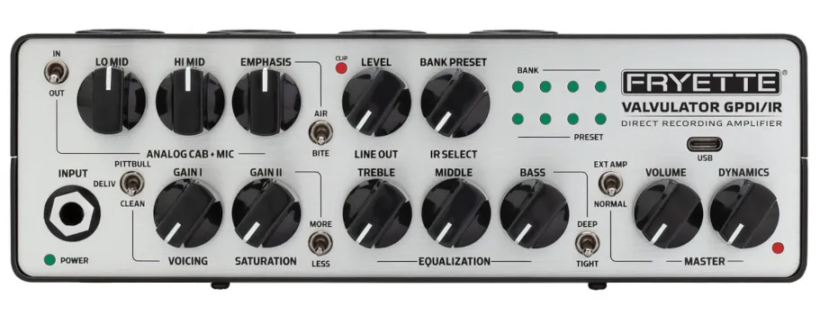 FRYETTE VALVULATOR GPDI/IR - アンプヘッド、キャビシミュ、IR