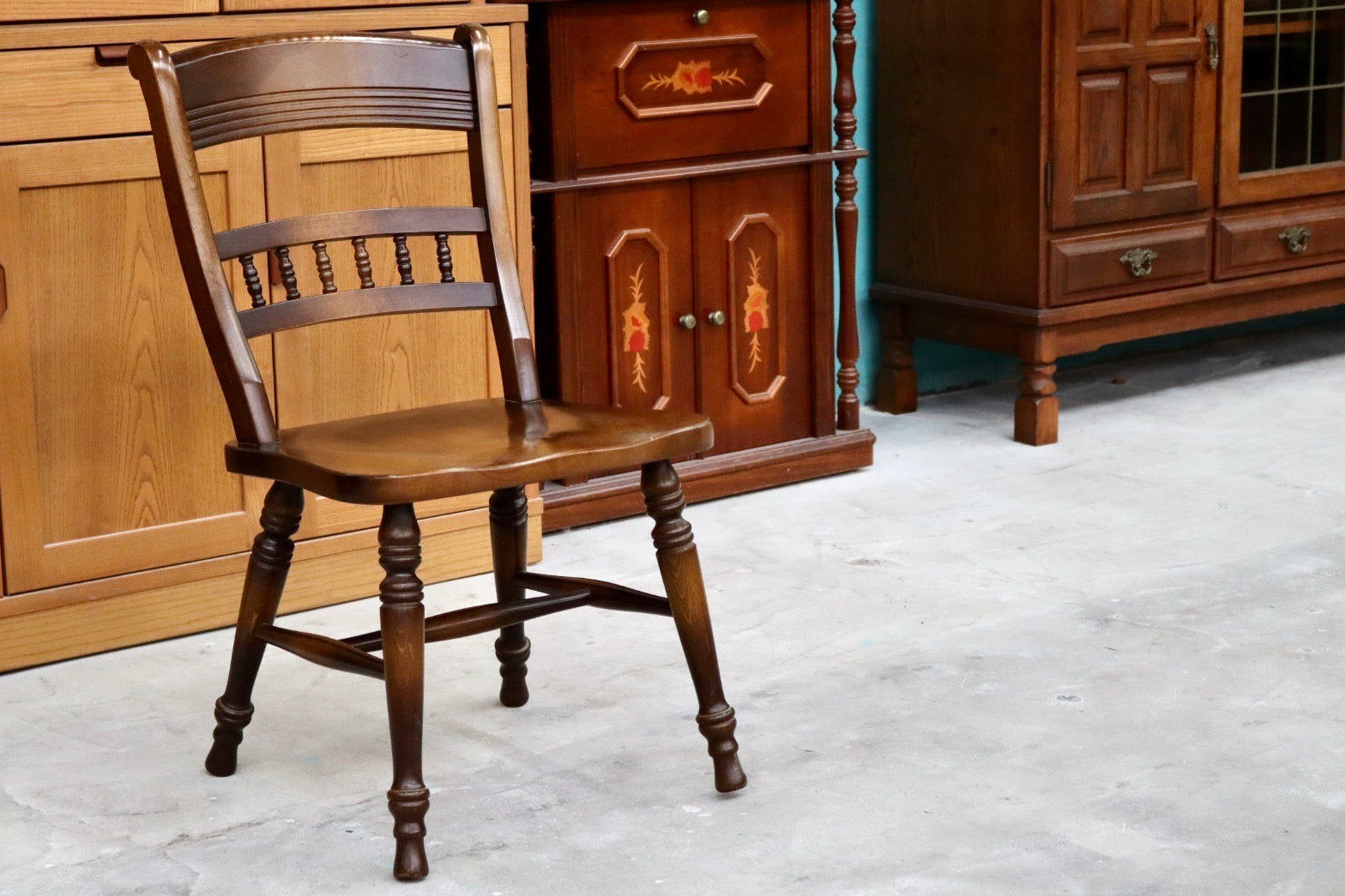 GMHS595B○飛騨産業 / HIDA ダイニングチェア 椅子 アームレスチェア