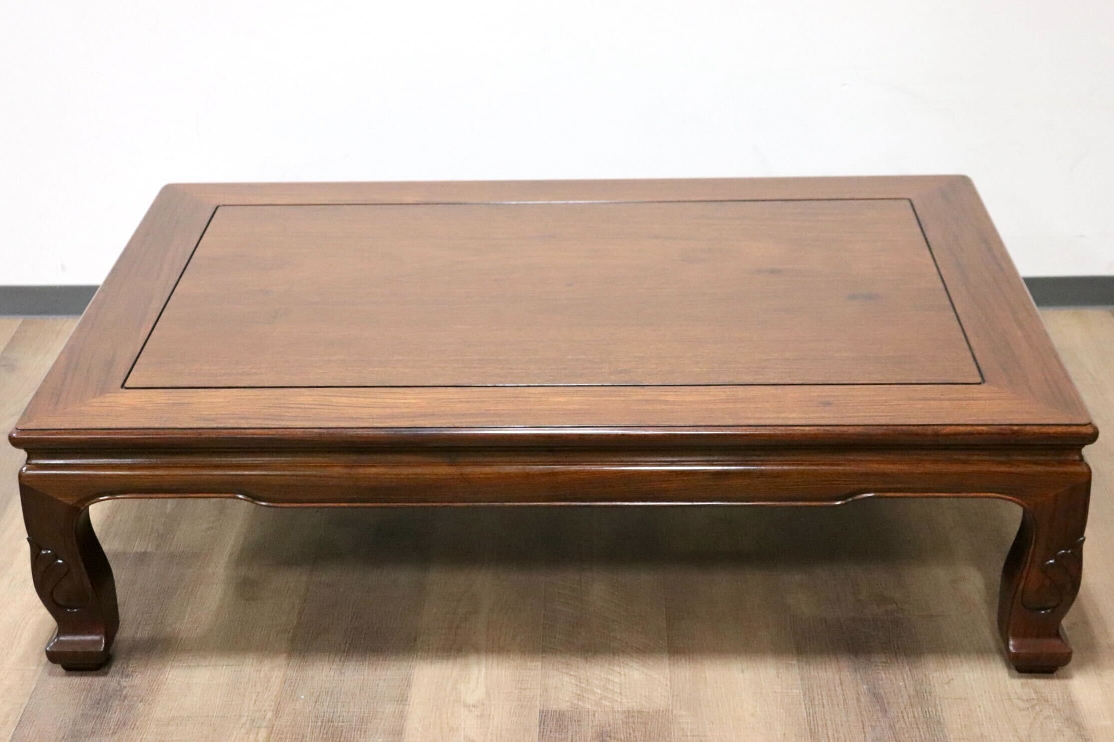 GMGF118○中澤唐木 尾崎作 花梨 無垢材 座卓 ローテーブル リビング