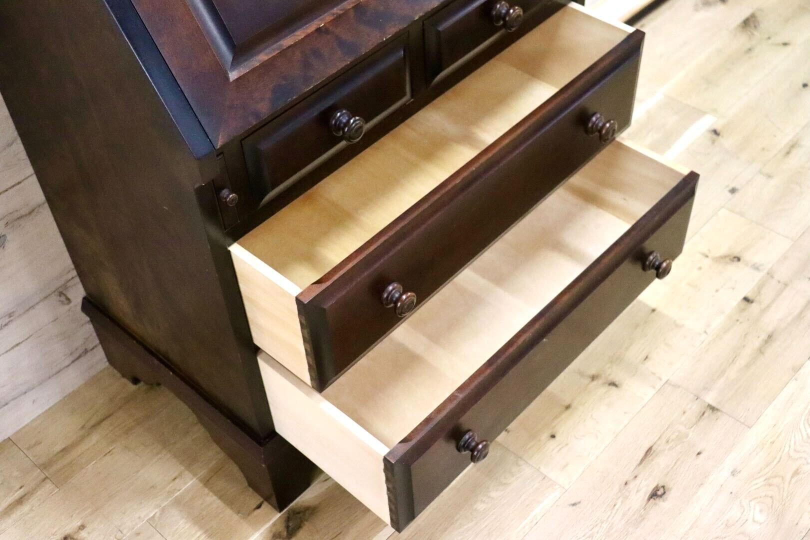 GMGK407○北海道民芸家具 ライティングビューロー 勉強机 学習机 書斎