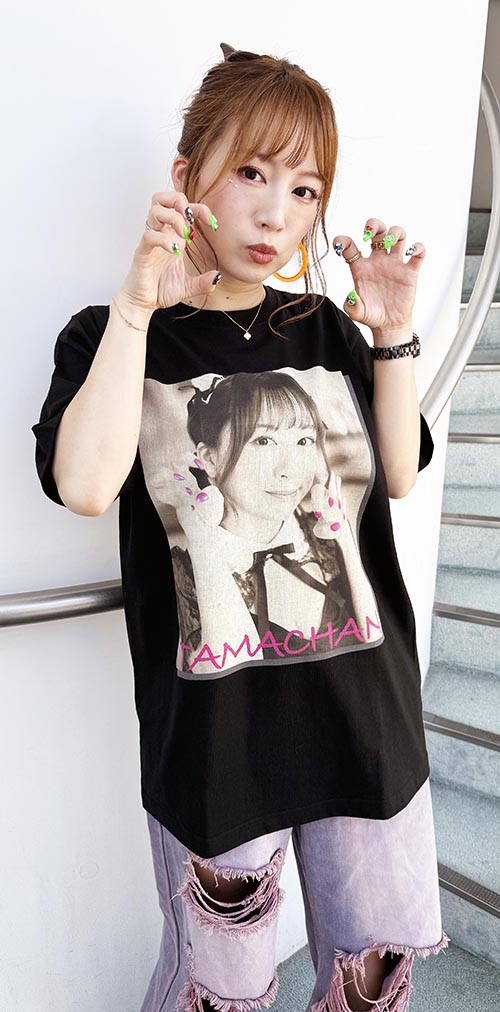 8月下旬～9月上旬発送予定】玉ちゃんTシャツ＆サイン入りビック