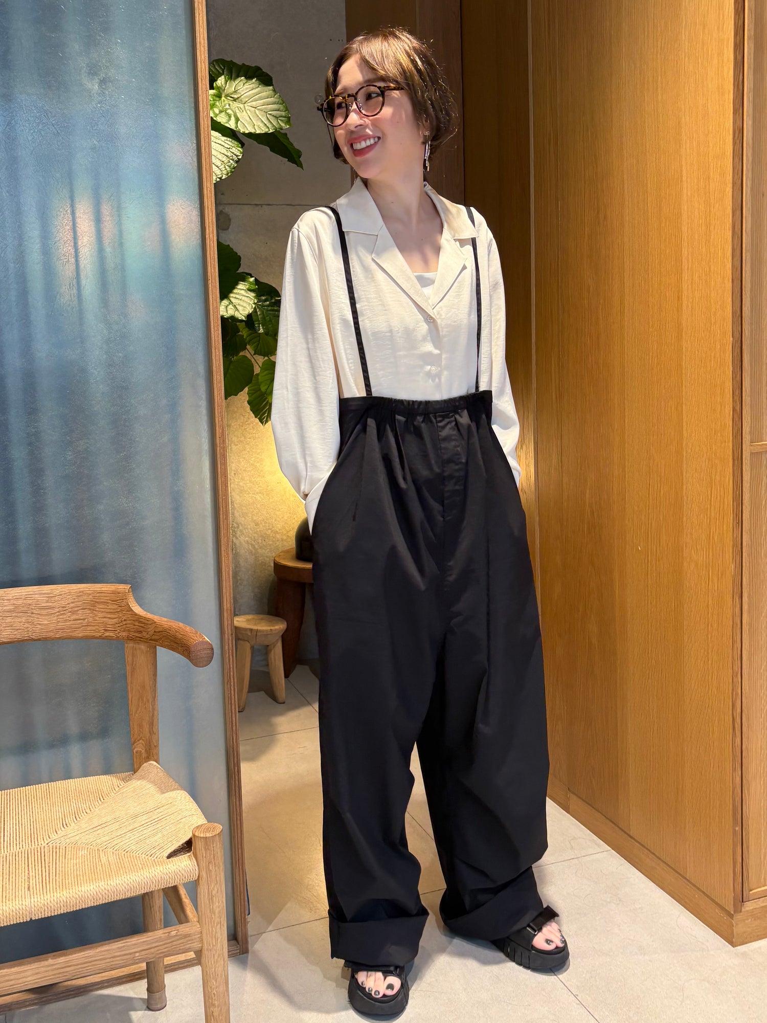 pre order＞strap suspender pants – hholic