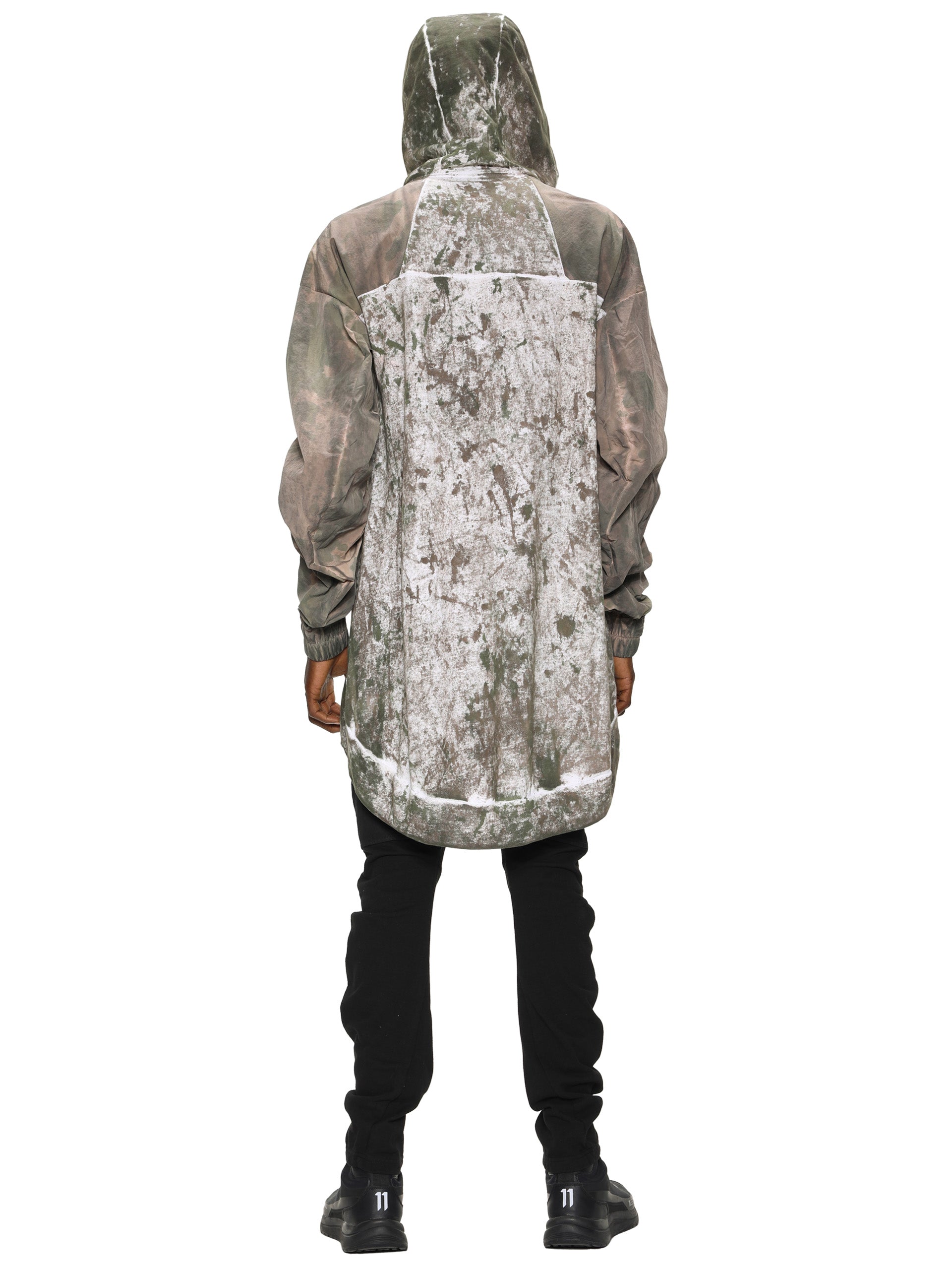 EMBROIDERED OVERSIZED HOODIE - MOSS DYED – HAMCUS