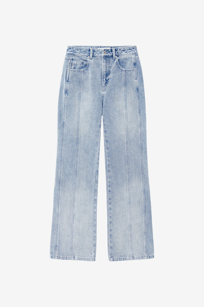 ディバイデッドブーツカットデニム ブルー | INSILENCE | HANA(ハナ)