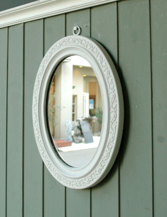 1930年代のアンティーク ミラー（楕円形）(q-106-z)｜アンティーク雑貨