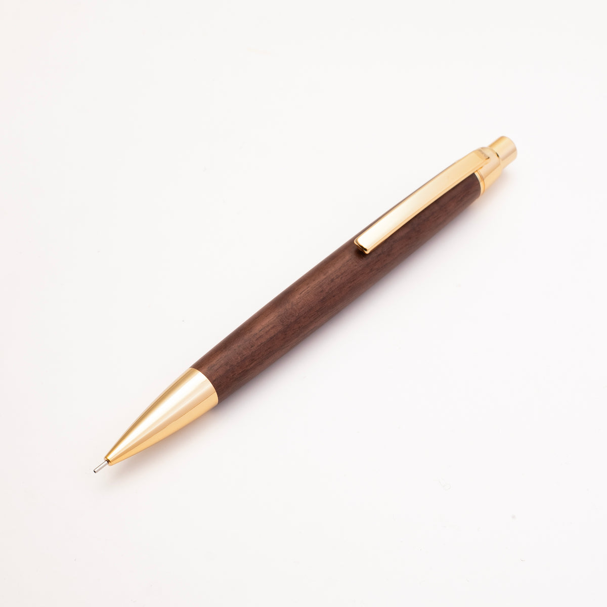 バディ シャープペンシル 0.5mm ゴールド ウォールナット | 八文字屋