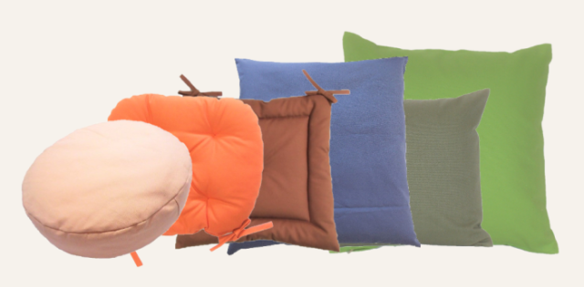 クッションカバー オックス 綿 小さい 40×40cm