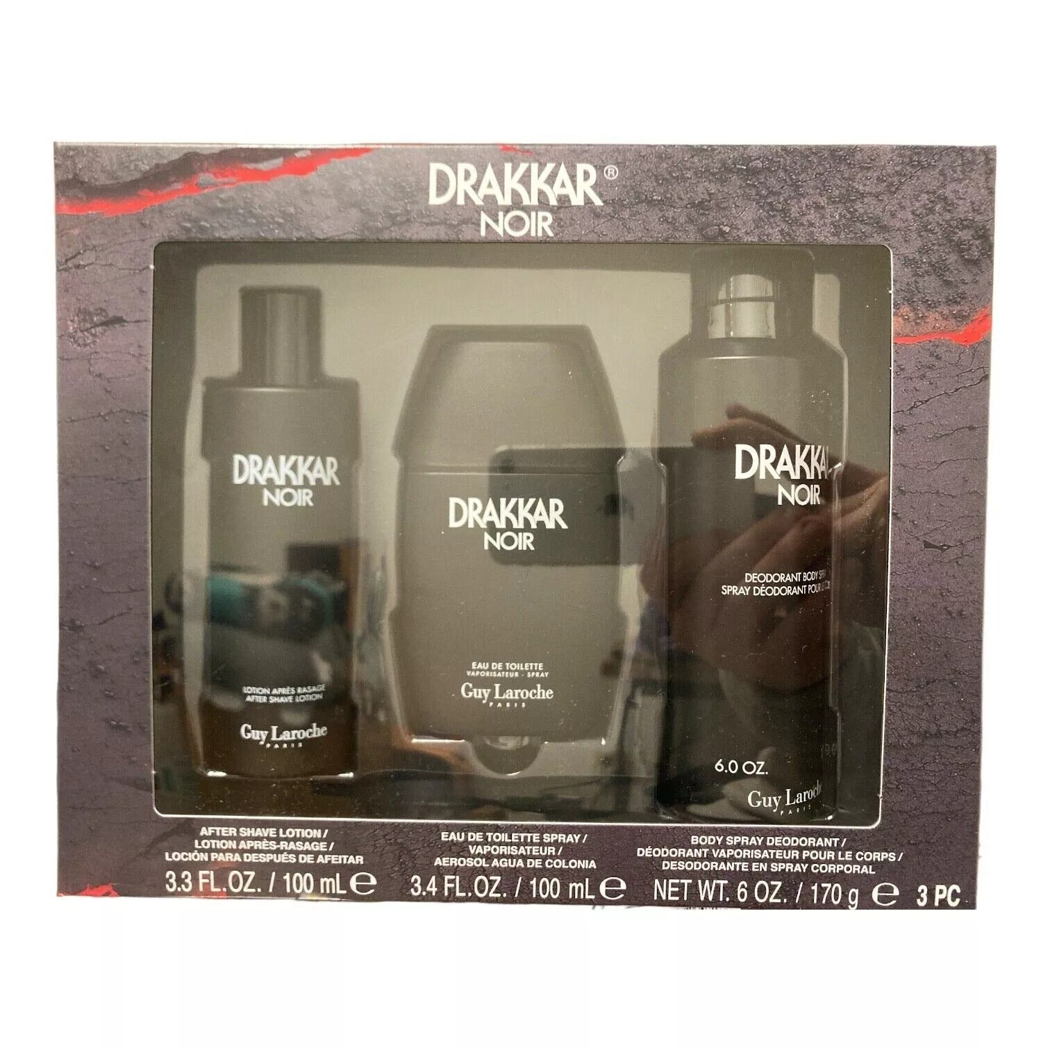 Drakkar Noir Eau De Toilette, Deodorant Spray, After Shave Lotion