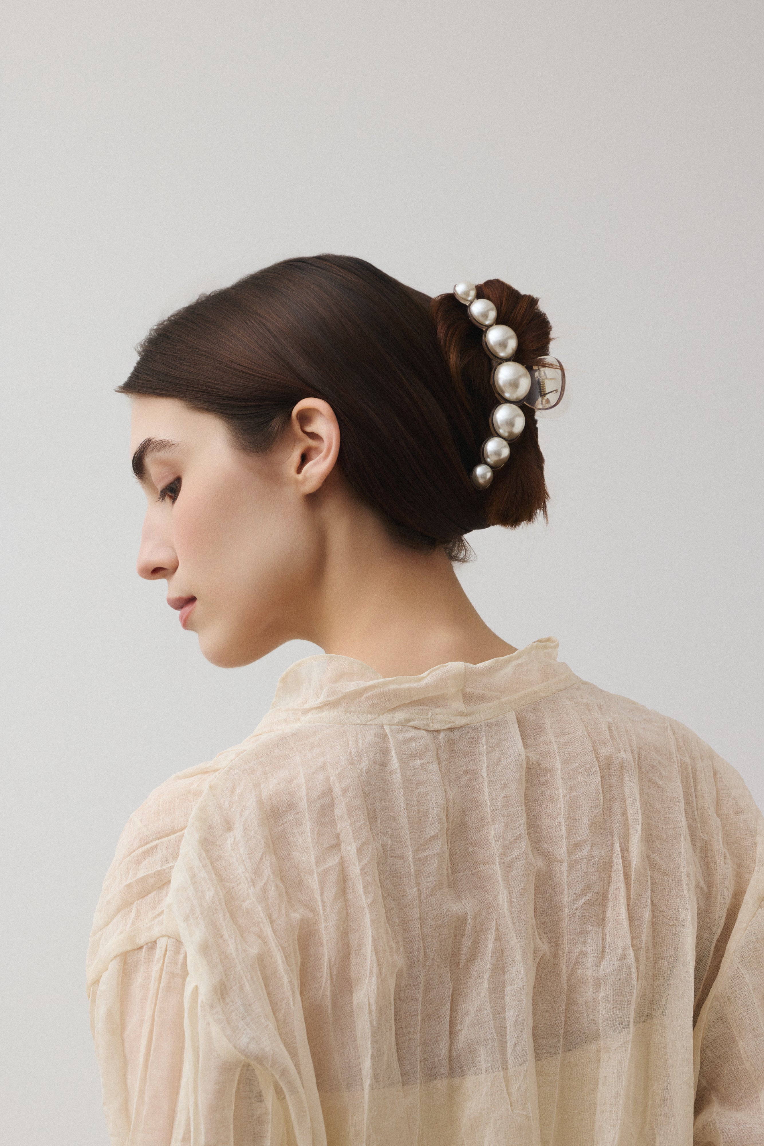 HAIRSTAR パールヘアクリップBK