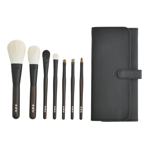 黒檀7本セットN (7本+牛革ケース付) – 白鳳堂 - 公式オンラインショップ