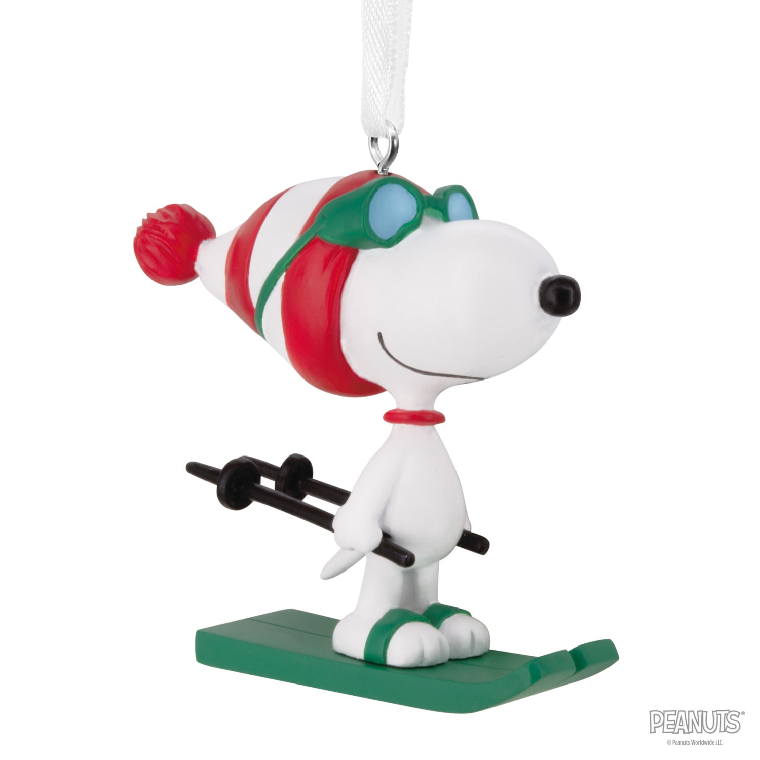 スヌーピー スキー ホールマークオーナメント Peanuts Snoopy Skiing