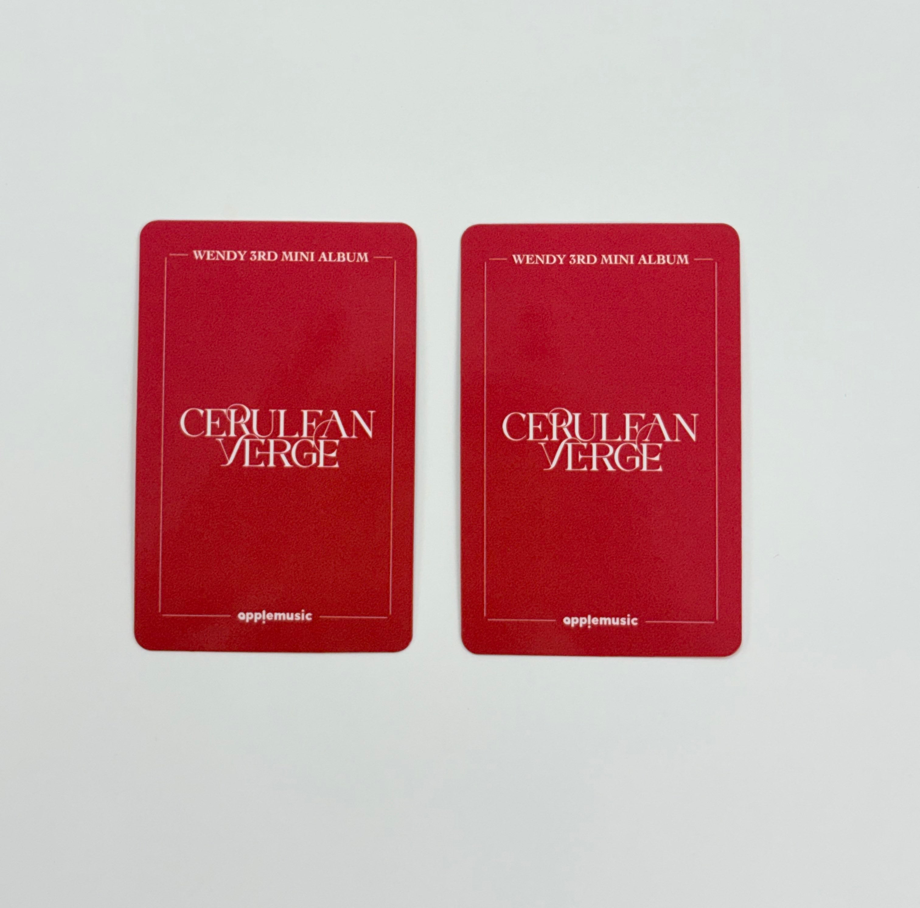 redvelvet pantone zip トレカ ウェンディ RED VELVET WENDY OFFICIAL