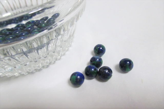 アズロマラカイト（藍銅鉱孔雀石）- Azurite Malachite ｜ ハッピー
