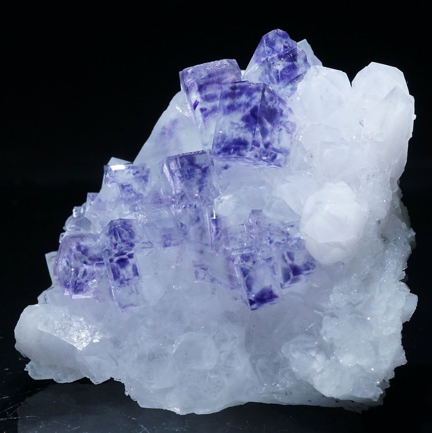 中国 ヤオガンシャン産 フローライト・水晶|ハッピーギフト – 天然石