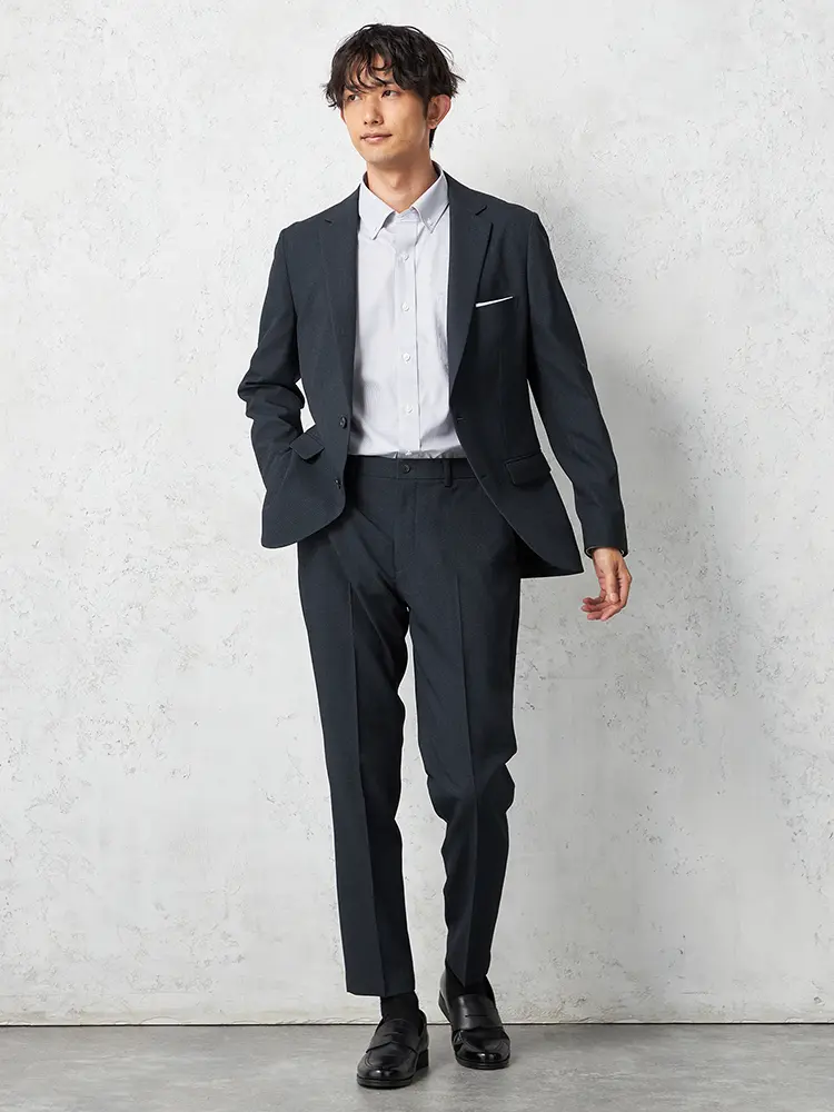 M．グレー 【TOKYO RUN】 セットアップ パンツ ノータック ストレッチ