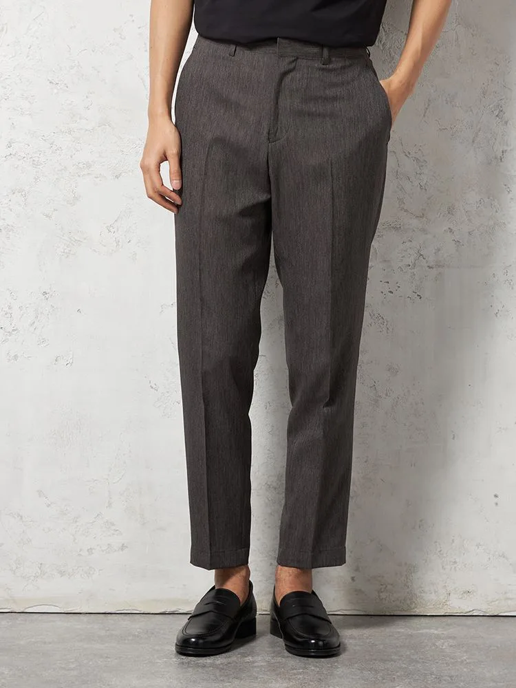 デニム調 セットアップスーツ【WEB限定】上下ウォッシャブル ブラック