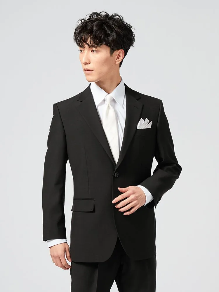 礼服]【ウエストアジャスター仕様】フォーマル 2つボタン ワンタック