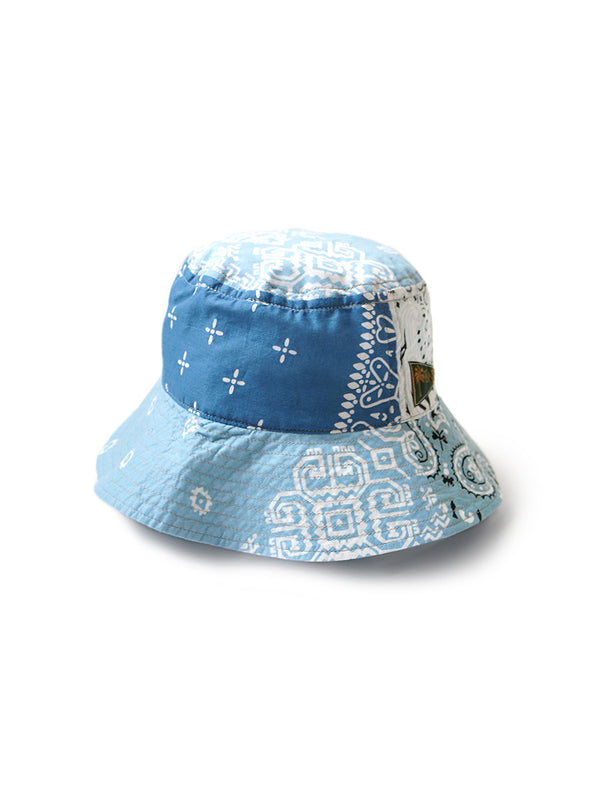 Kapital Bandana Patchwork Bucket Hat (Long Brim) cap – HARUYAMA