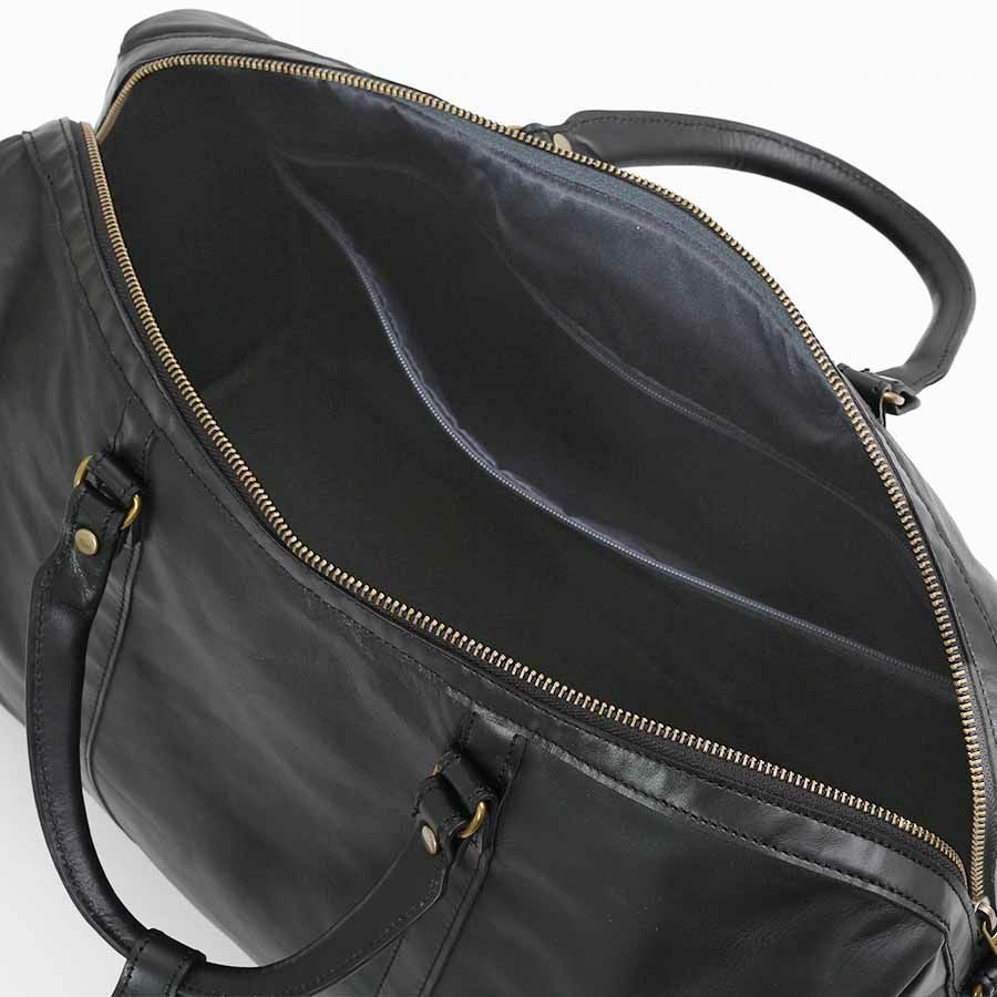 公式】 DOUBLES レザーボストンバッグ イタリアンソフト牛革＆馬革