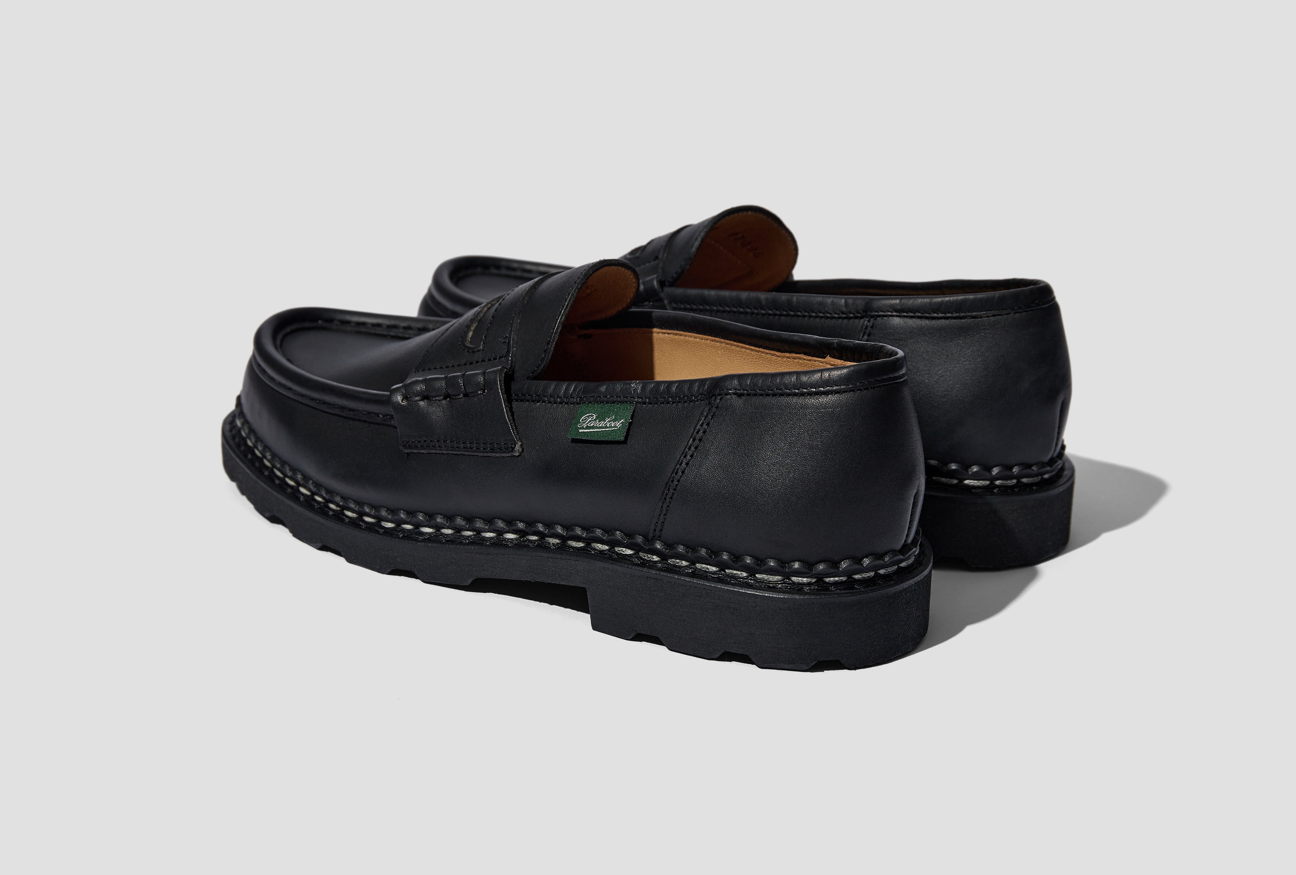 PARABOOT REIMS SHOES / MARCHE NOIRE - LISSE NOIR 099412 Black