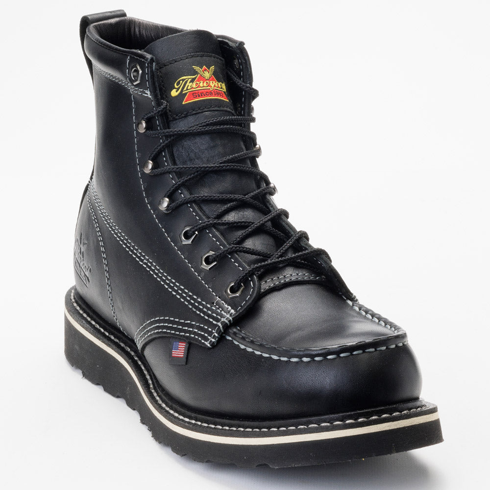 Thorogood American Heritage Mid Black Work Boots 814-6206