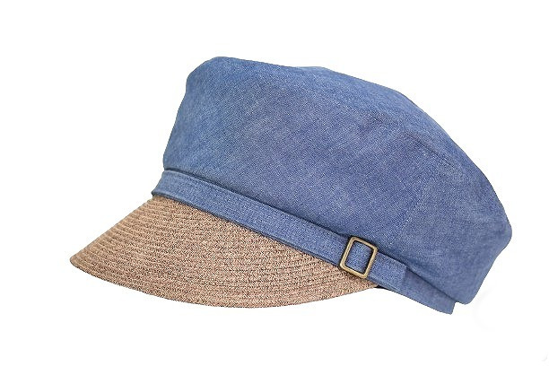 送料無料】ムラ糸デニム×ペーパーブレード 日本製 レディース