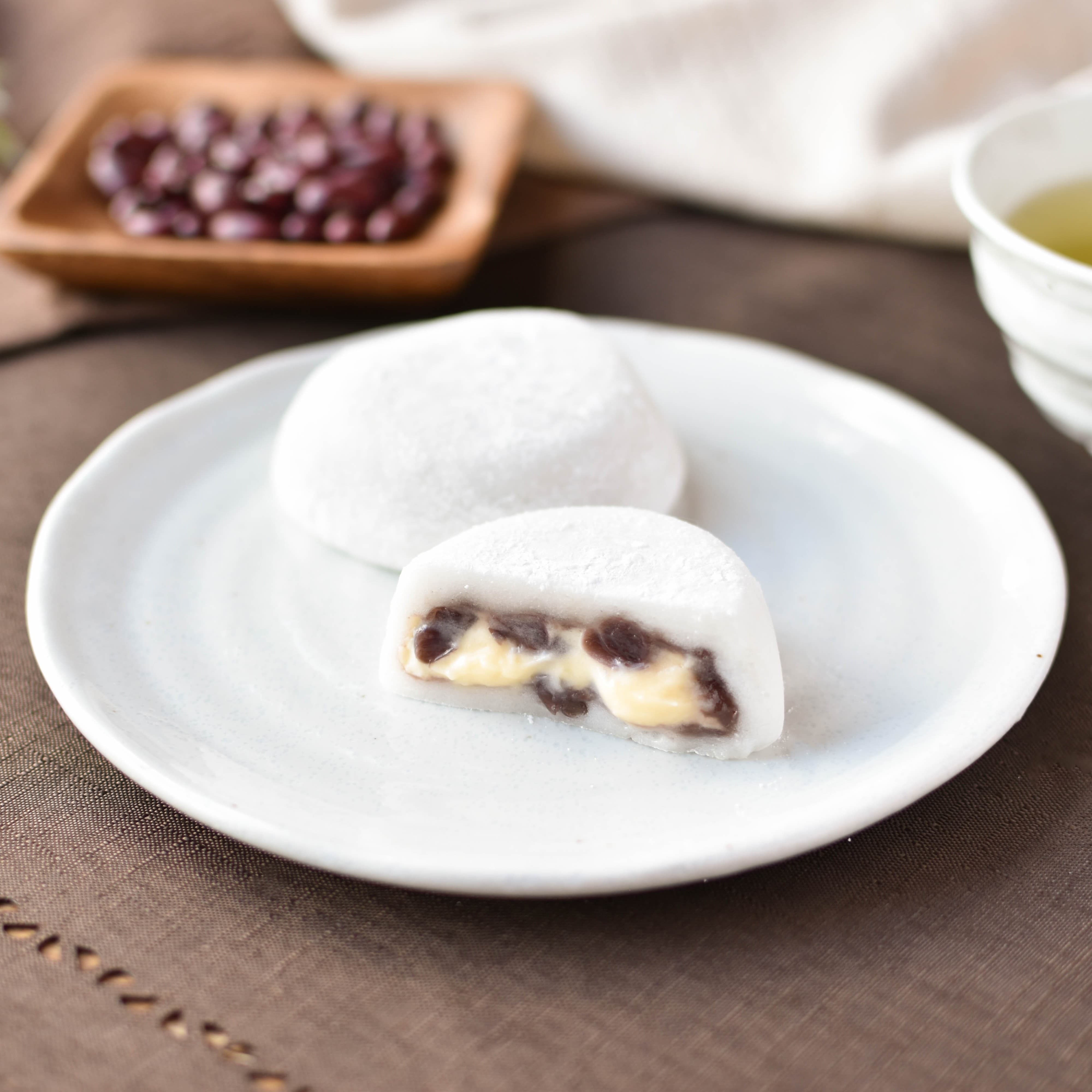 とろけるくりーむ大福2種4個詰合せ（とろけるくりーむ大福カスタード×2