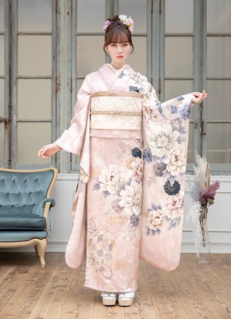 ピンク/桃/かわいい/レトロ】の成人式振袖人気ランキング/TR-411