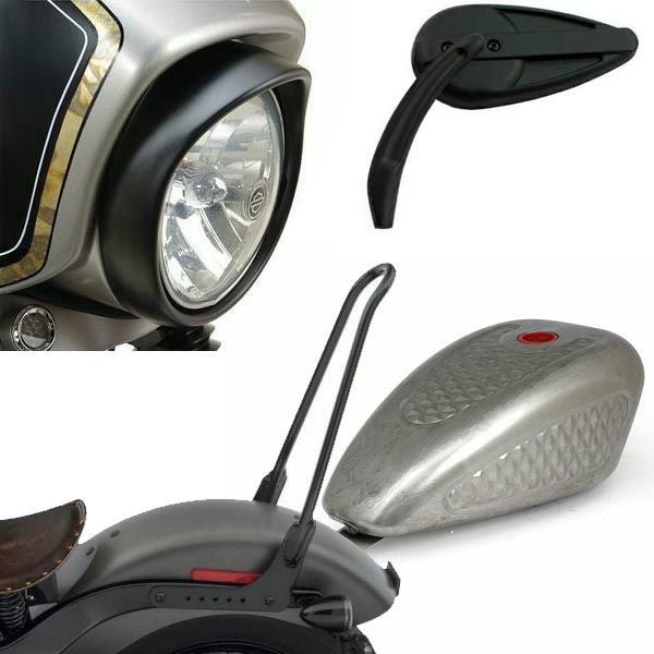 MCS フォークシュラウド 39mmフォーク用 ブラック スポーツスター