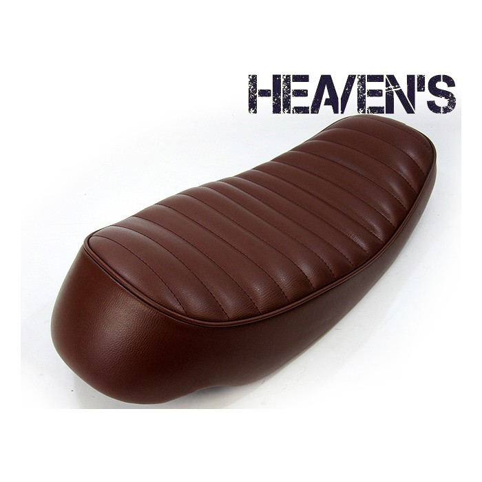 SR400/500 キャニオンシート ブラウン/タックロール | オートバイの