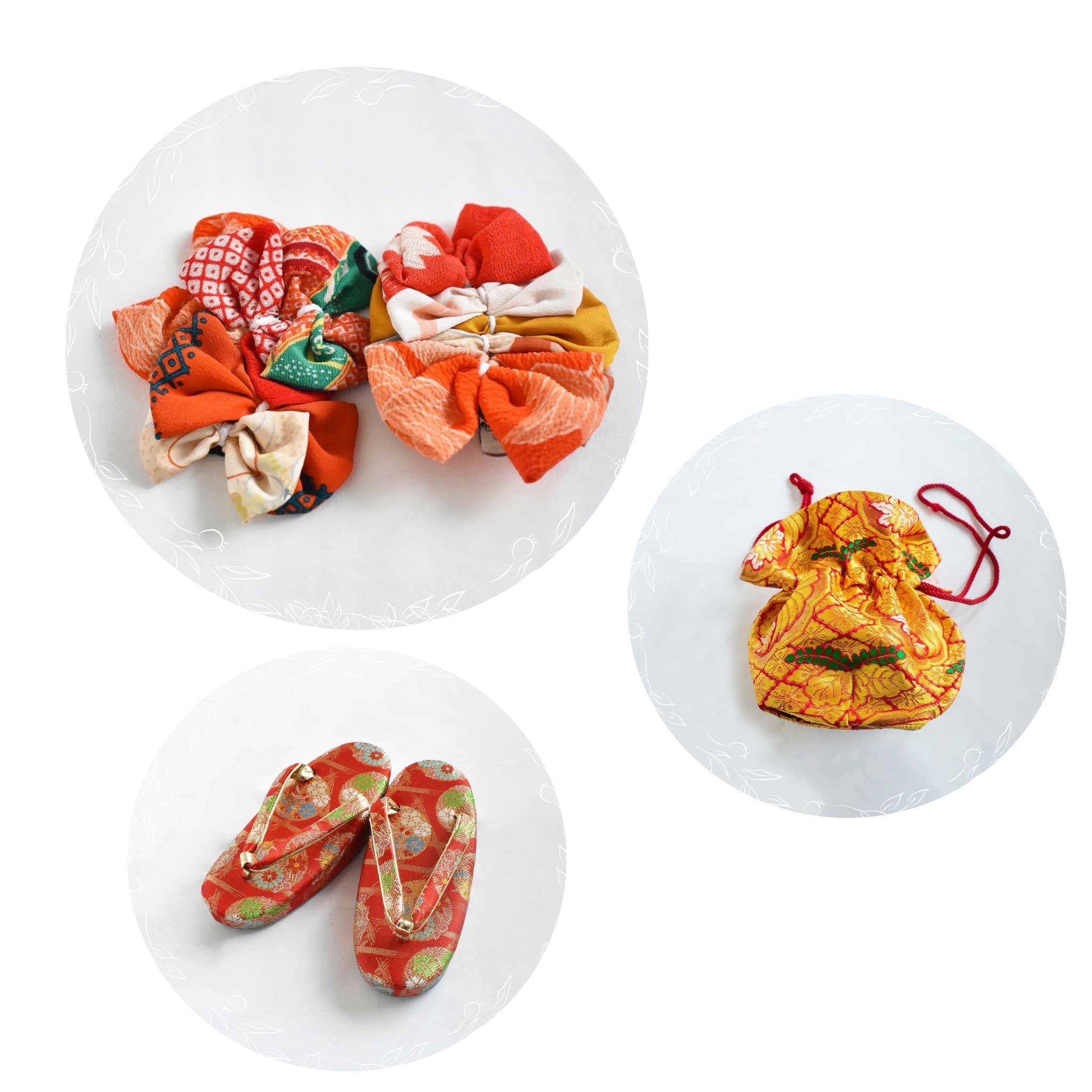 七五三 | 3歳 | アンティーク着物（紫・総柄） | 子供のおしゃれな