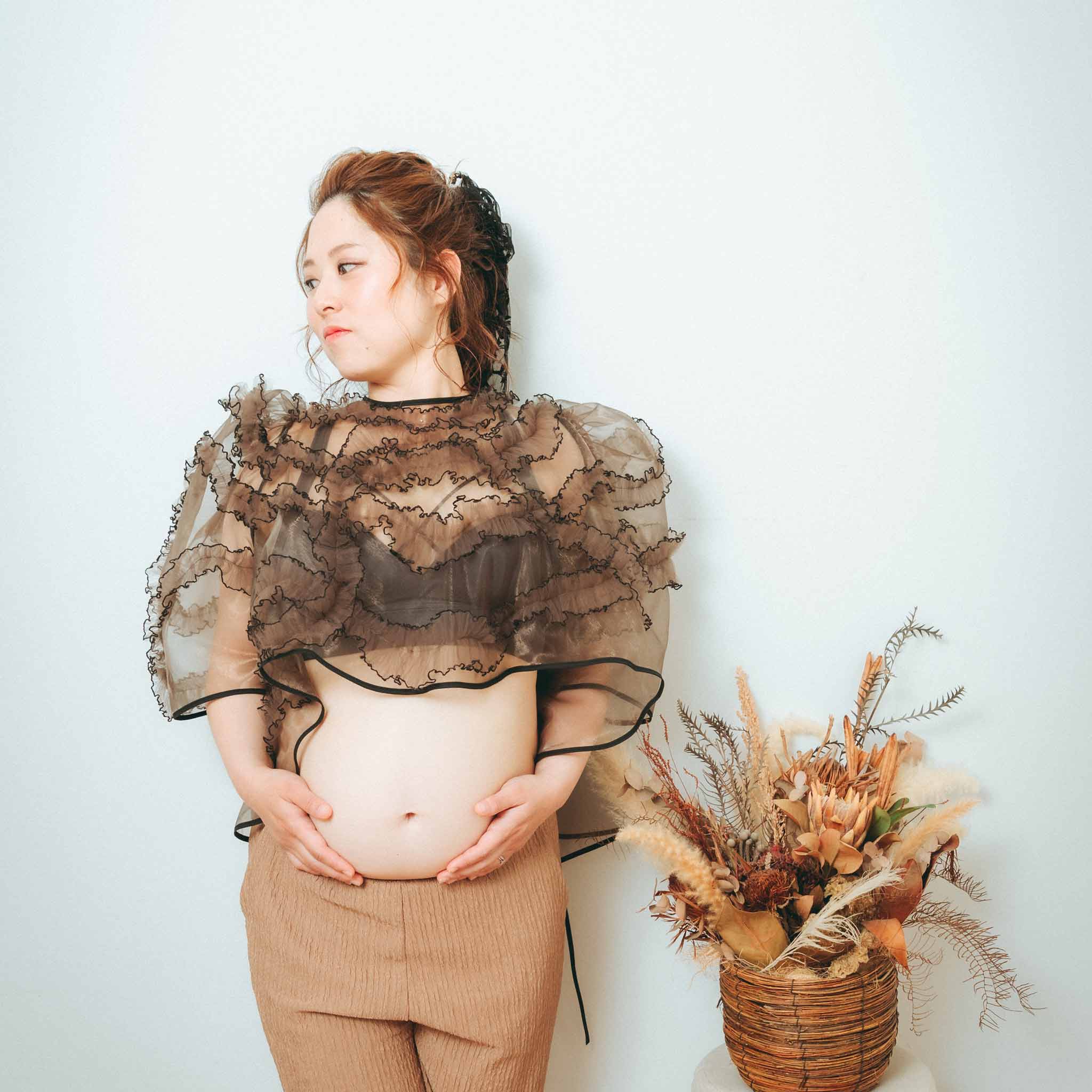 Maternity | Cocoa Edging Tulle Top | Kids' Rental Dress [heartmelt]