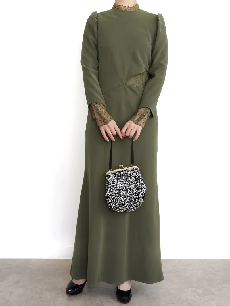 Ameri VINTAGE（アメリ ヴィンテージ）HOLE SPANGLE LACE DRESS