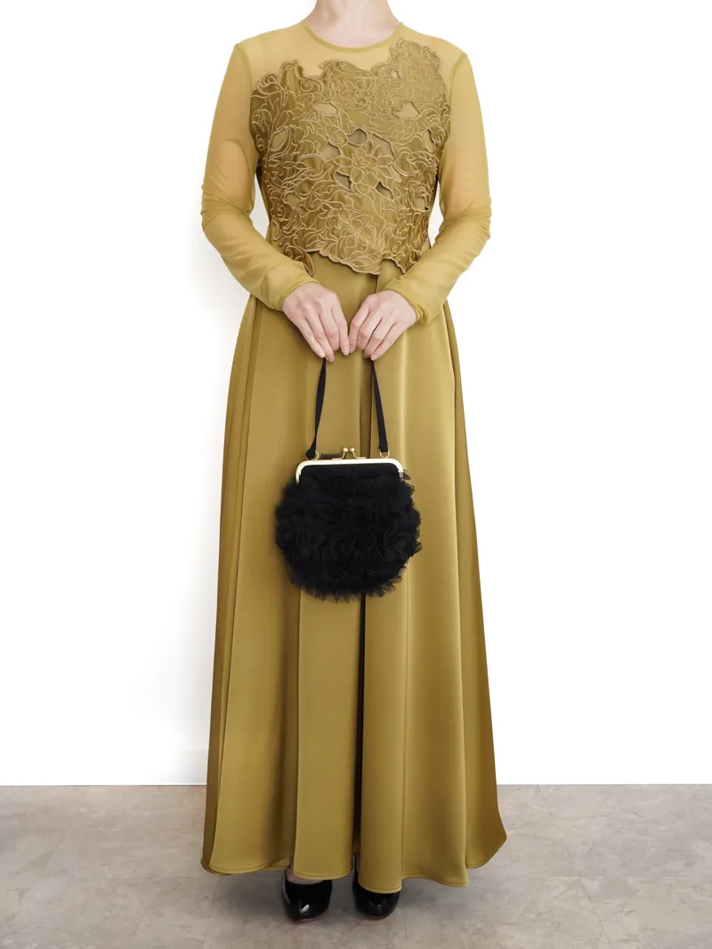 Ameri VINTAGE（アメリ ヴィンテージ）UPPER EMBROIDERY FLARE DRESS