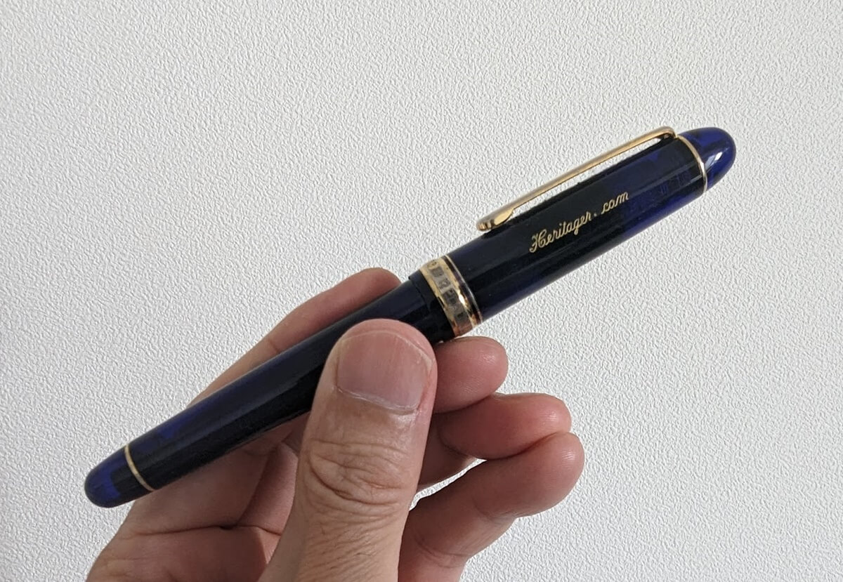 祝・10周年 シャトルブルーなプラチナ万年筆。 | Heritager.com