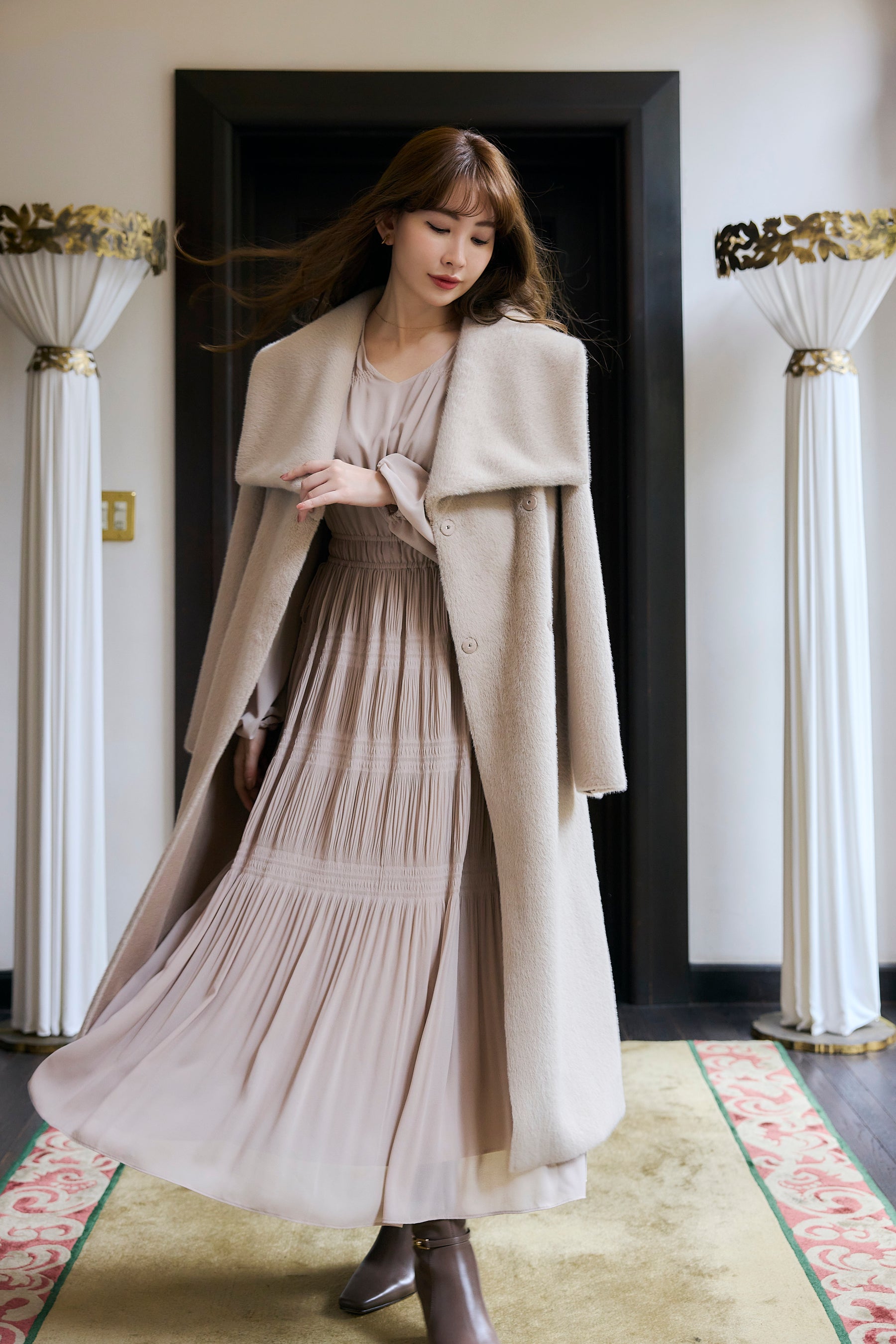 beige / latte】Grace Wrap Coat