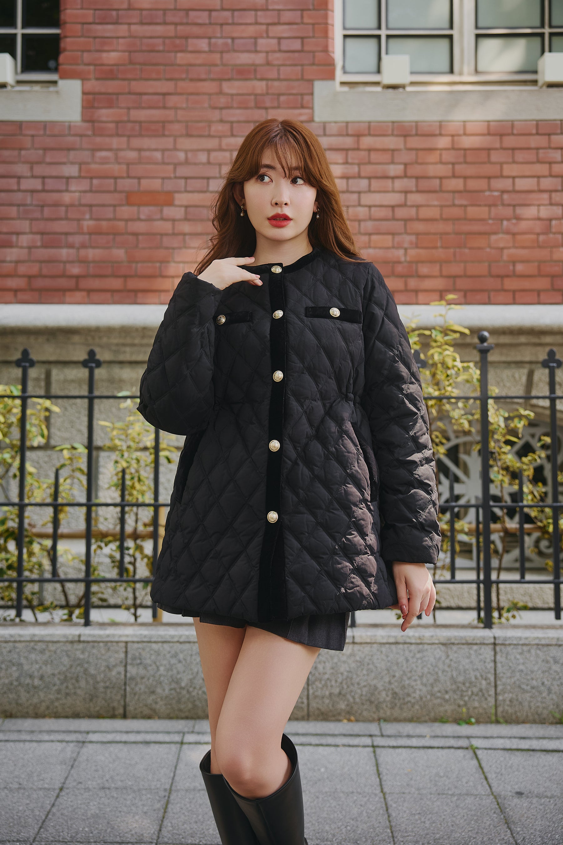 Liora Quilted Down Jacket