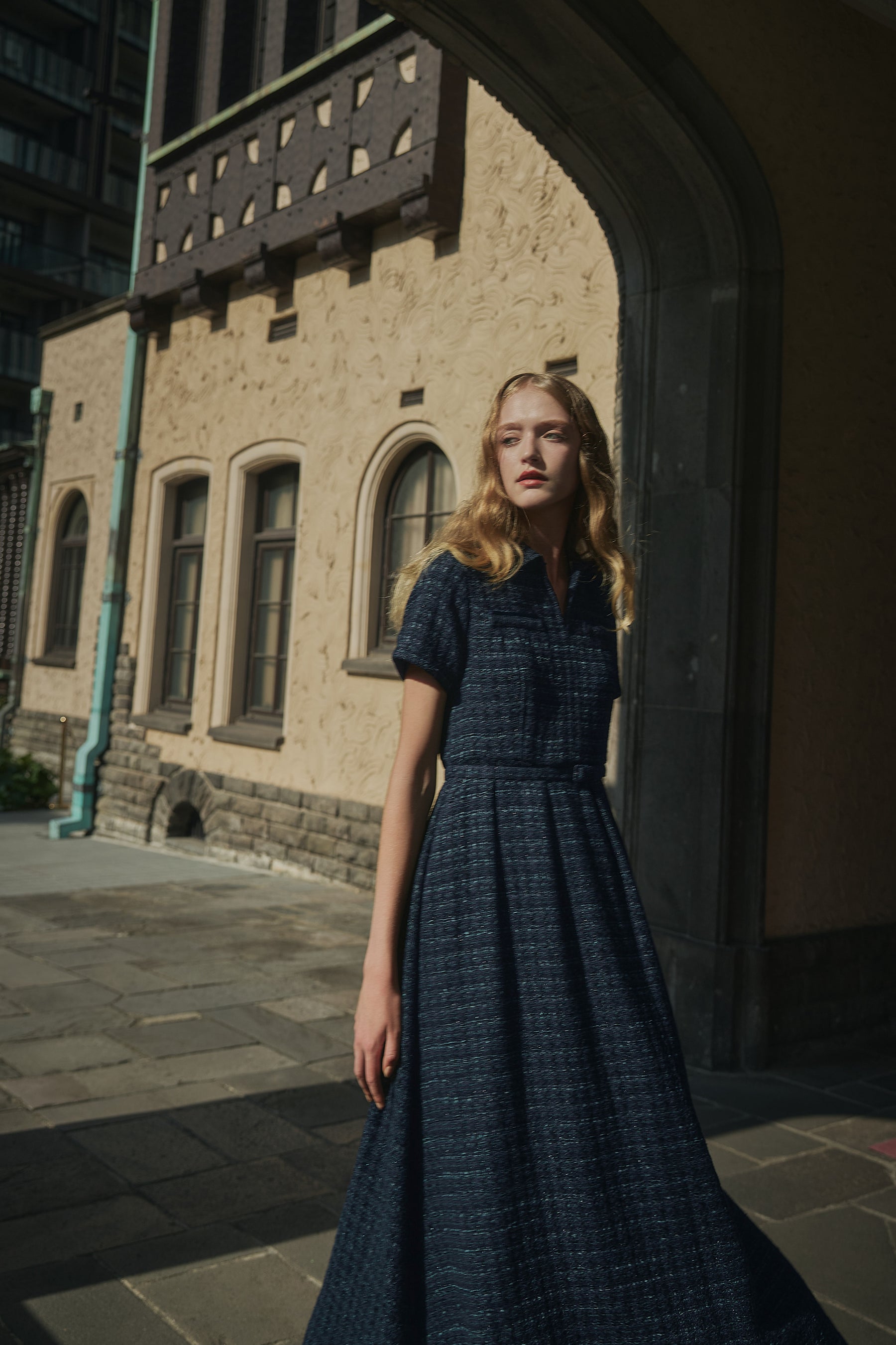 Vol.1 Tweed Belted Dress