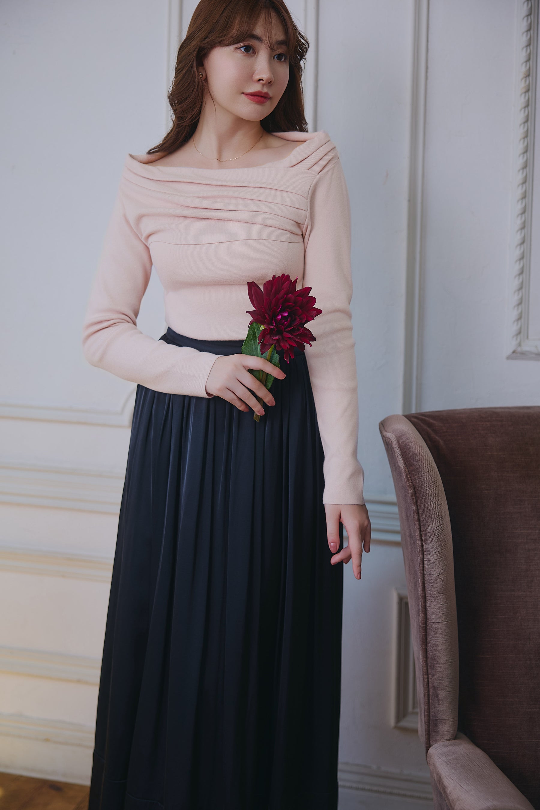 Aveline Gathered Knit Top