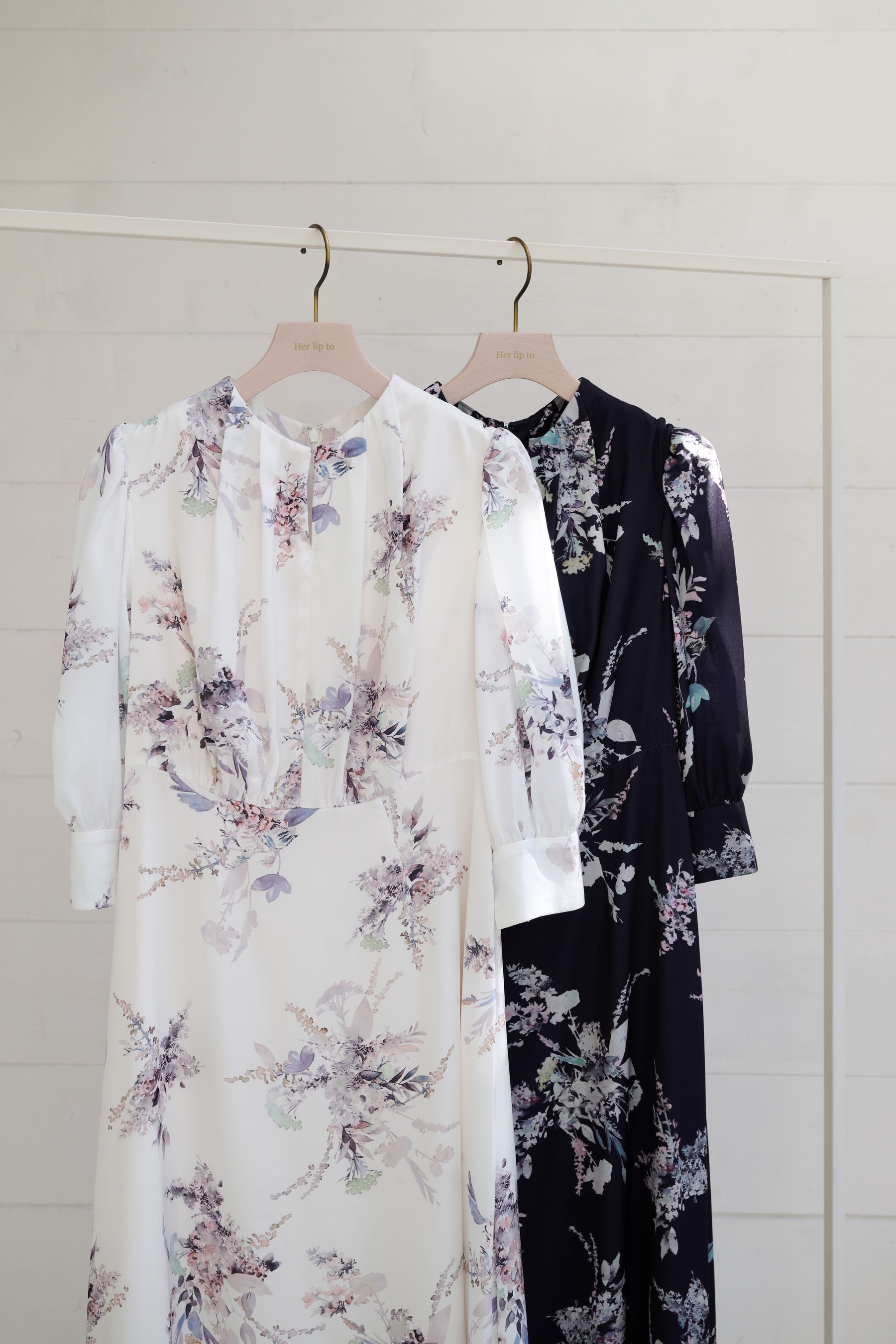 French Bouquet Puff Sleeve Dress