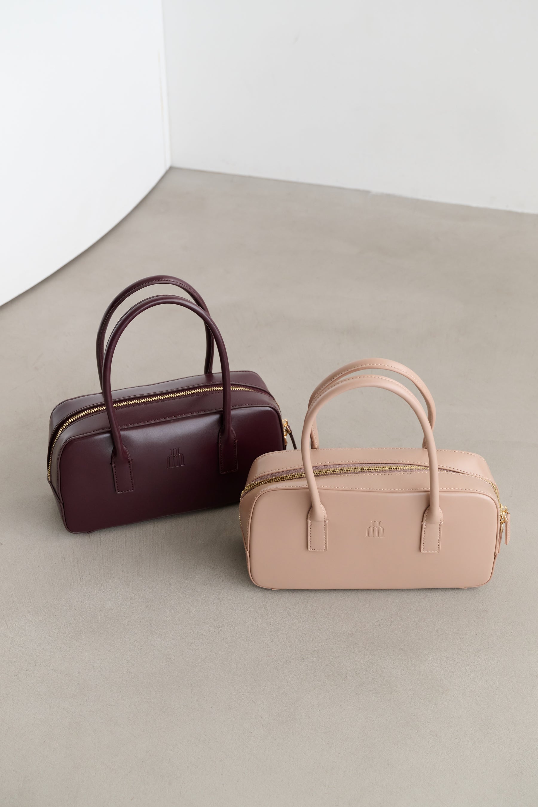 Trois Logo Mini Boston Bag