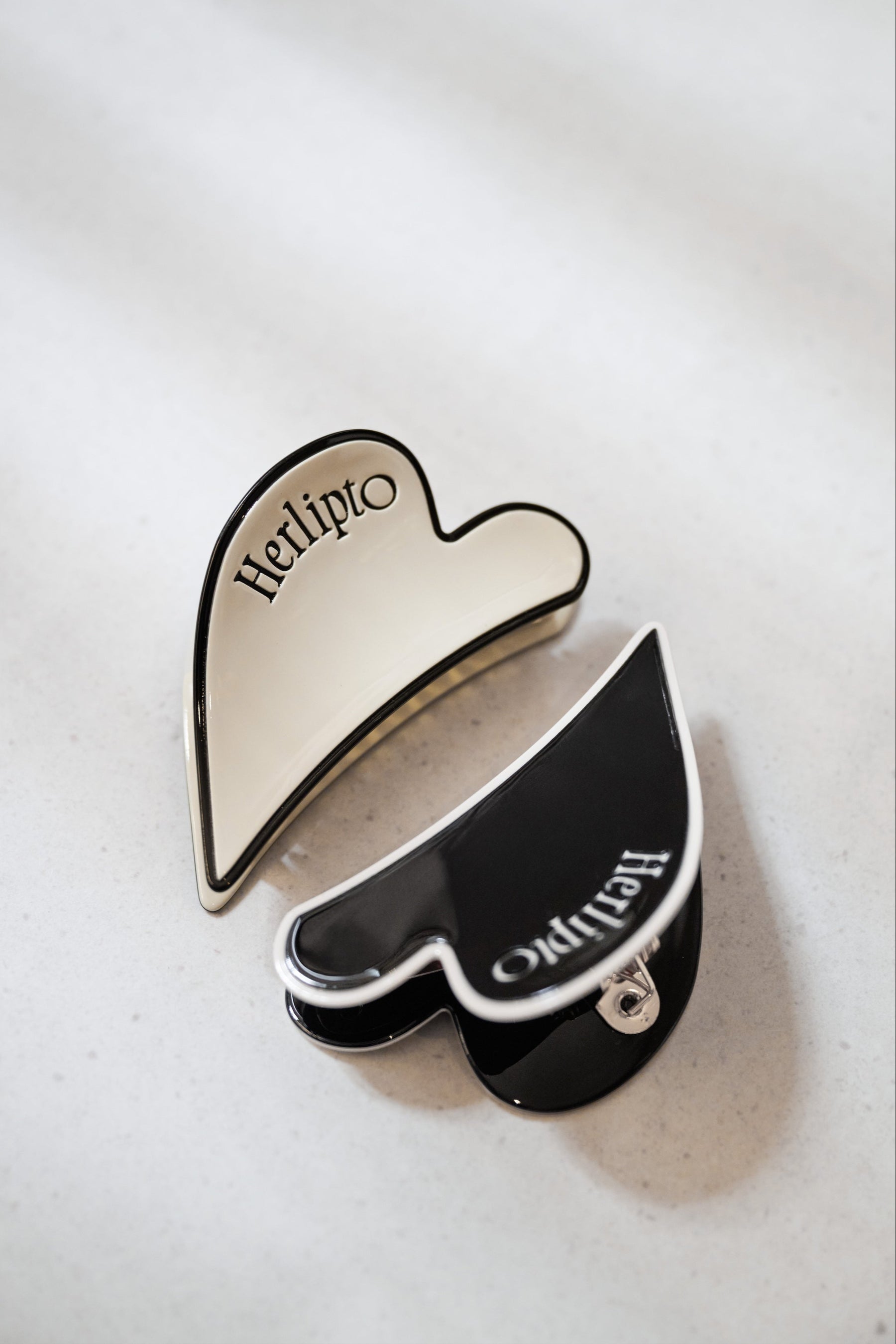 Bicolor Heart Hair Clip