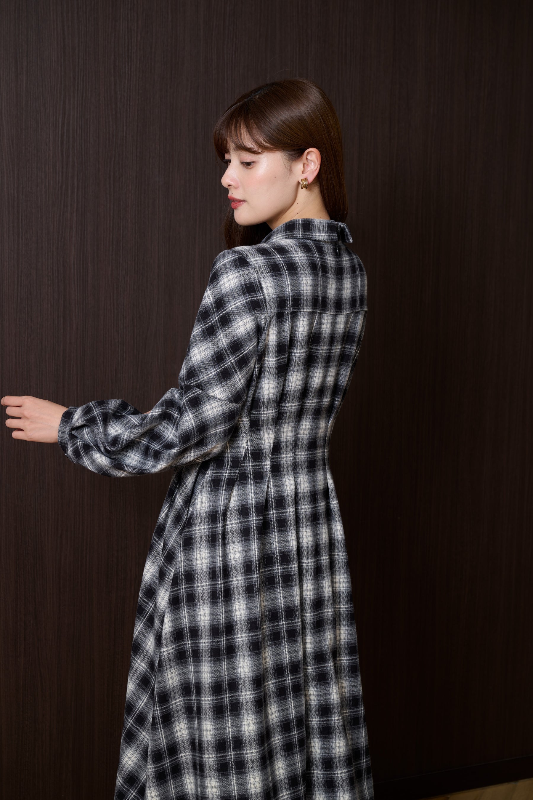 Marion Plaid Shirt Dress