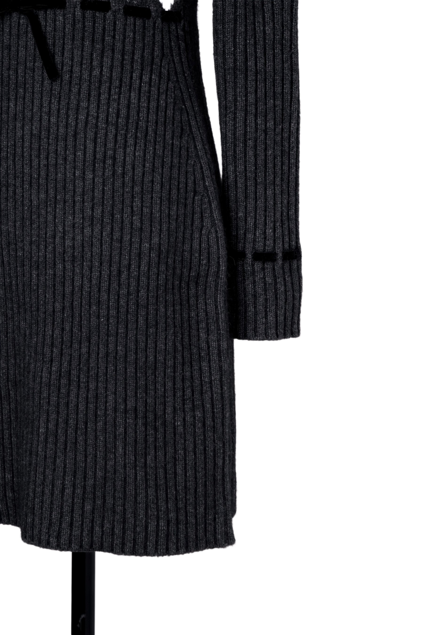 新色】Moor Argyle Ribbon Knit Dress